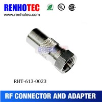 high performance PAL plug to F plug adapter connector for television