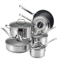 Circulon Genesis Stainless Steel Nonstick 10-Piece Cookware Set