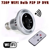 HD 720P WIFI LED Light camera P2P camera spy security camera