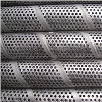 Stainless steel porous mesh filter/round hole perforated metal filters/Ss perforated cylinder tubes