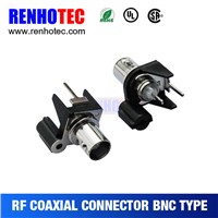 China Supplier 180 Degree BNC Female PCB Mount RF Connectors for Multi Wires