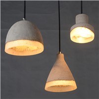 Modern creative cement chandelier, cement pendant light