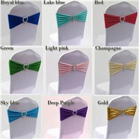 Lycra spandex chair sashes with buckle for wedding event party decoration wholesale