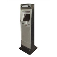 T5 all steel selfservice payment touchscreen kiosk terminals with industrial IPC metal keyboard bank