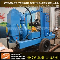 open trash and sewage dry priming pump