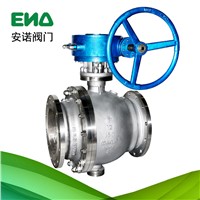 Dual phase steel turbine flange ball valve