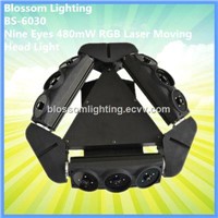 Nine Eyes 480mW RGB Laser Moving Head Light (BS-6030)