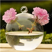 Glass Terrarium with 2 small holes Hanging Glass Globe Vase Home Decoration Romantic Wedding Props