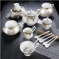 Bone china personalized tea cup saucer set