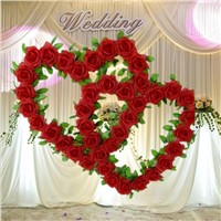 Artificial Heart-shaped Wedding Flower Wreath