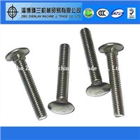 Stainless Steel 18-8 Carriage Bolt, Oval Head, 1/4&amp;quot;-20, 4-1/2&amp;quot; Length Bolts