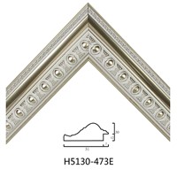Wholesale European Style PS Mouldings White Embossed Decorative Molding H5130