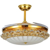 42'' crystal chandelier LED Ceiling Fan light