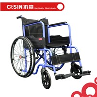 Cosin medical new standard powder coated steel folding wheelchair 809