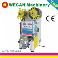 fully automatic cup sealing machine for plastic bubble tea cup