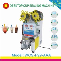 wcs-f99-aaa automatic plastic bubble tea cup sealing machine