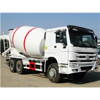 10CBM SINOTRUK HOWO 8x4 Concrete Mixer Truck with flat roof long cab , 371HP