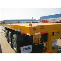 40ft 3 Axles Flatbed Container Semi-trailer
