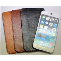 Fashion Uitra thin Wax oil Leather Cover Case sleeve bag for iPhone 6 plus 5.5 6s plus Case