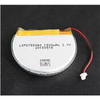 Lipo novel battery(Round GRP755040-3.7V-1S1P-1C-1500mAh )