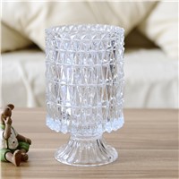 Selling transparent crystal glass vase