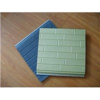 Carved metal external wall insulation board