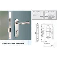 Euro Mortise Lock - Escape Sashlock (Interconnect Fuction)  (ER-7260-ESCAPE)