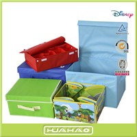 christmas cardboard foldable non-woven storage box with velcro