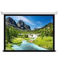 72inch 4:3 HD Matte White Motorized Projector Screen With RF or IR Remote Control
