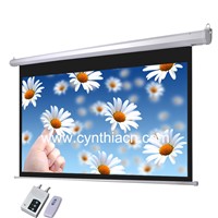 72inch 4:3 3D &amp;amp; 4K Automatic Electric Screen Projector In Projection Screens