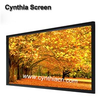 120 Inch HD 3D&amp;amp;4K Fabric Fixed Frame Projection Screens