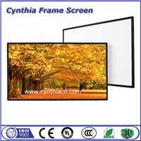 High Gain PVC Fabric 3D&amp;amp;4K Fixed Frame Projector Screen 100Inch