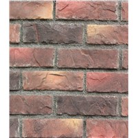 Wall covering culture Brick/rusty slate veneer stacked ledge culture Brick