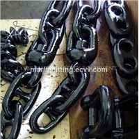 Marine Black stud and studless link R3 R4 offshore mooring anchor chain