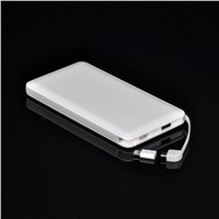 2016 Hot selling super slim built in cable 2500mah credit card power bank for gifts item Cheapest