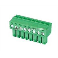 Plugable Straight Terminal Blocks Board In Connectors With Mount Ear