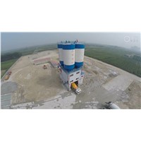 Environment protecting concrete batching plant