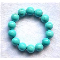 Good Quality  4mm Round Cut Natural Turquoise Stone