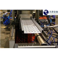 Floor decking panel roll forming machine