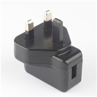 UK plug 5W series power adapter with CE GS