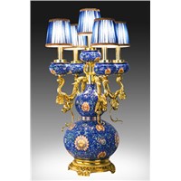 &amp;quot;Fluke Treasure Light&amp;quot; Cloisonne Table Lamp