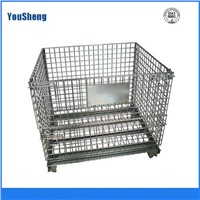 foldable and stackable wrie mesh storage cage (A-3)
