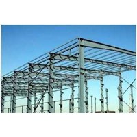 Steel structure auto 4S showroom workshop and factory