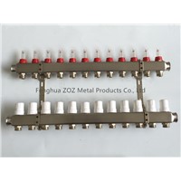 12 Loop/Port Stainless Steel Radiant Heating Pex Manifold