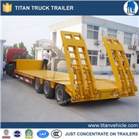 China manufacturer 3 axles 60 tons Low bed semi trailer