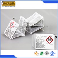 Colorful booklet label&foldout label Instruction sticker