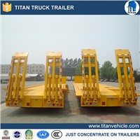 3 AXLES LOWBED SEMI TRAILER WITH EXTENDABLE PLATFORM
