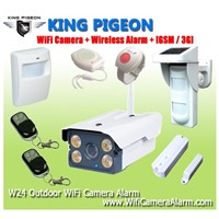 Wireless IOS  Outdoor WiFi Camera Alarm + GSM/3G W24