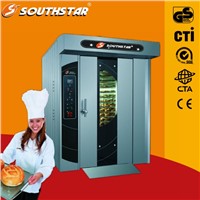 Professional 16 trays capacity electric rotary oven for bread baking