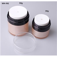 15gm 30gm 50gm Chinese Manufacturer Airless Cosmetic Jar Press Pump Screw up Cream Jar